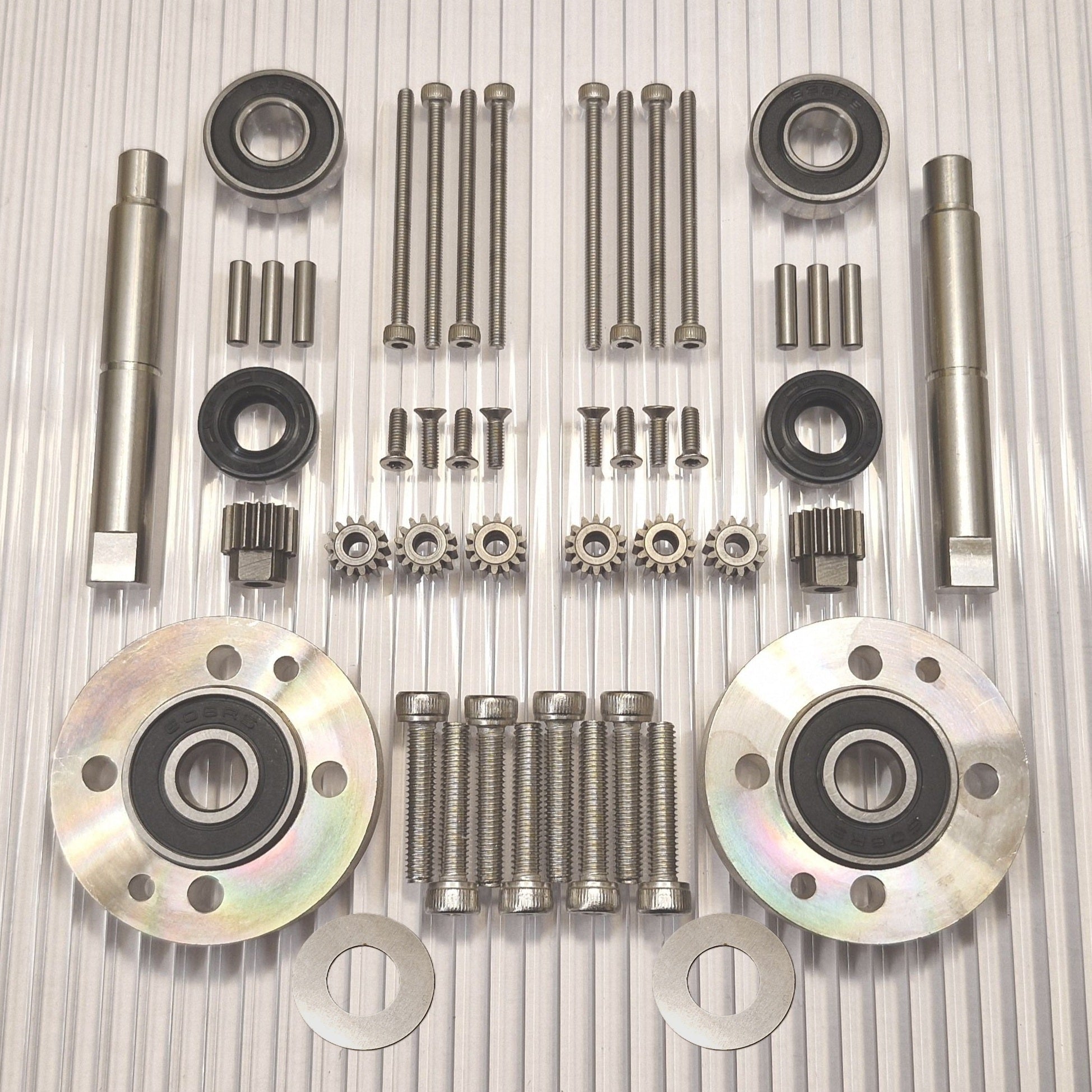 Wheel motor repair kit for Husqvarna Automower 310 315 315X and Gardena Sileno with improved bearing solution