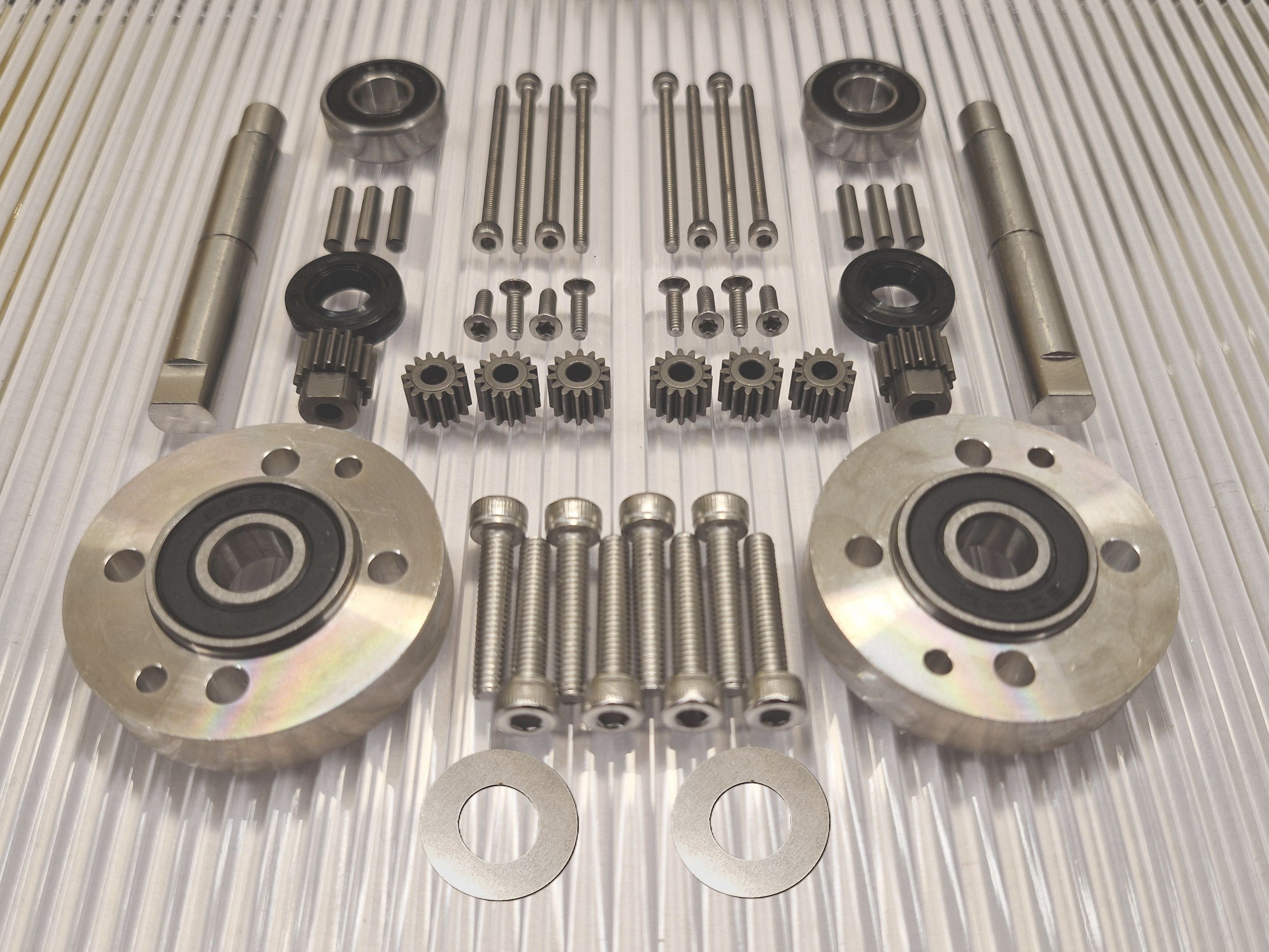 Wheel motor repair kit for Husqvarna Automower 310 315 315X and Gardena Sileno with improved bearing solution