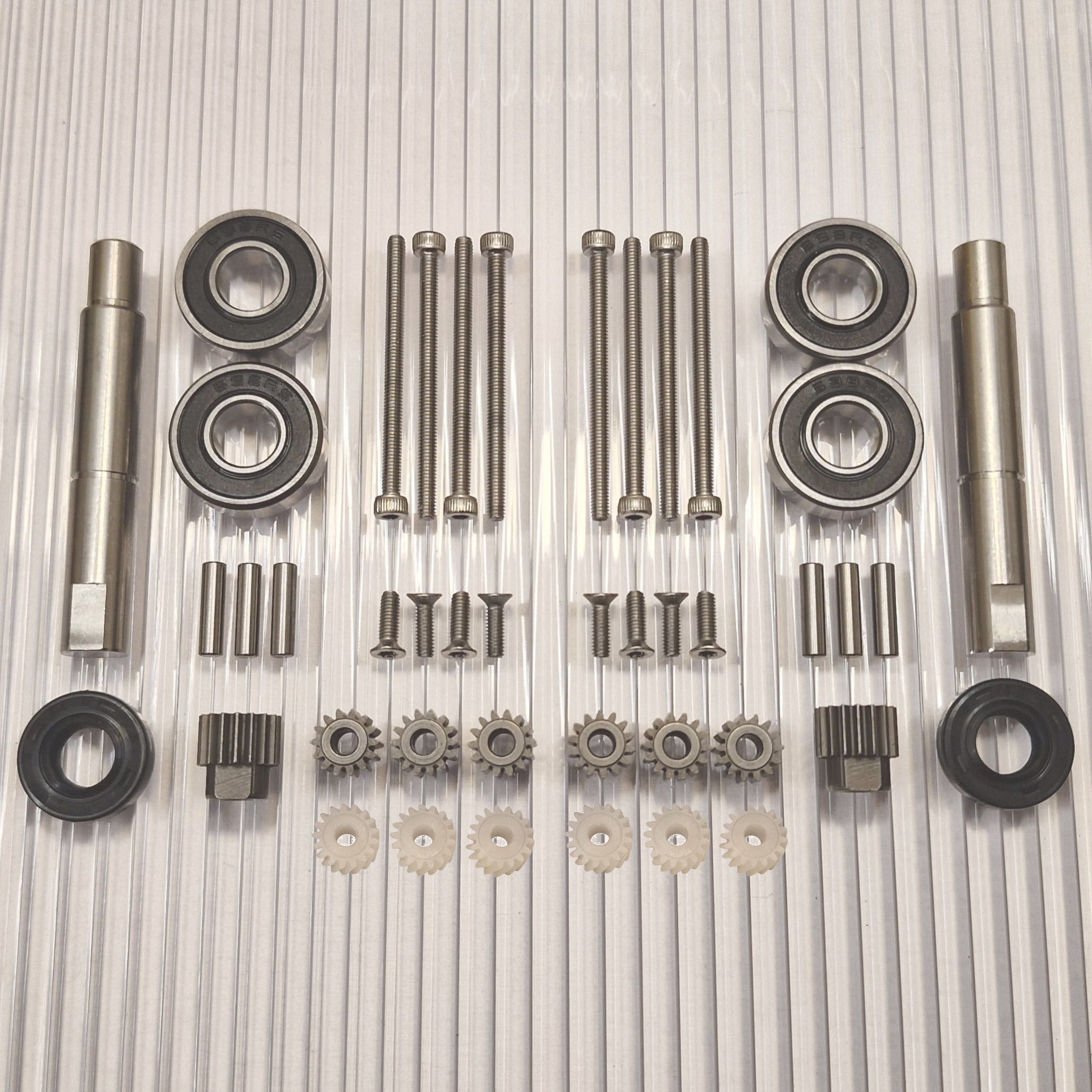 Repair kit small machines with shaft 2pcs 6pcs plastic gears