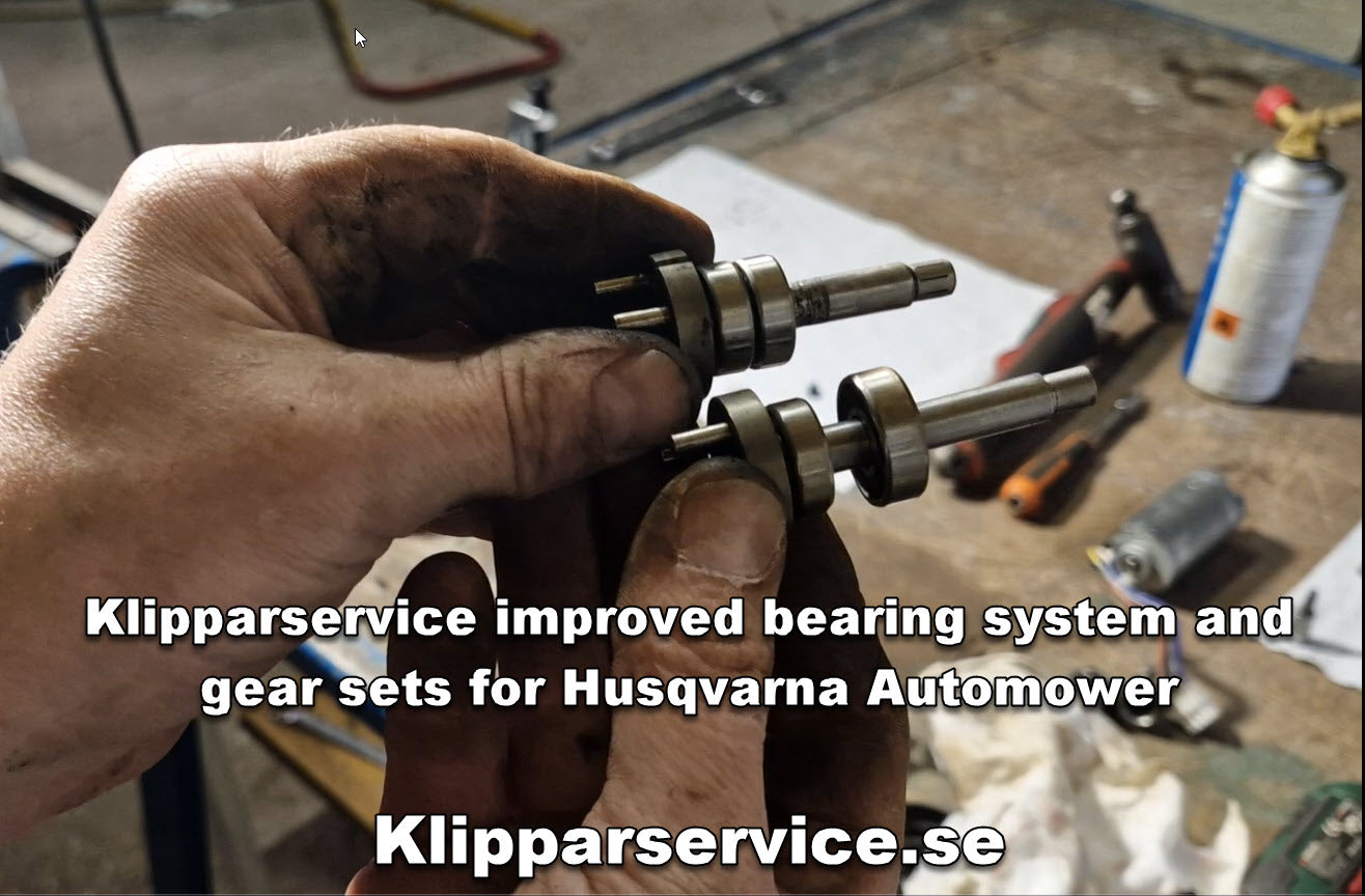 Improved bearing solution for Husqvarna Automower 320 330X 420 430X 440 450X 520 550 wheel motors