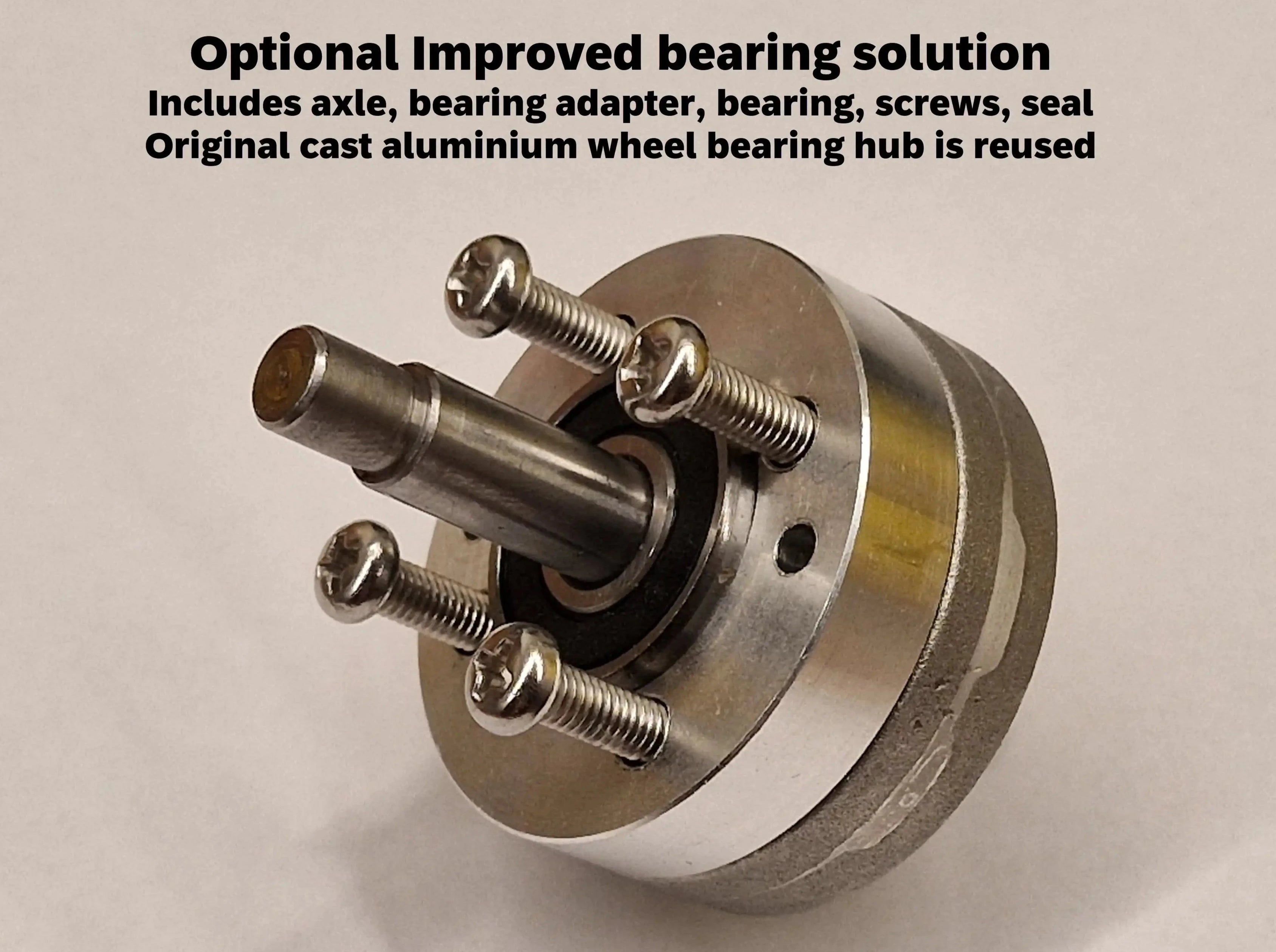 Improved bearing solution for wheel motor