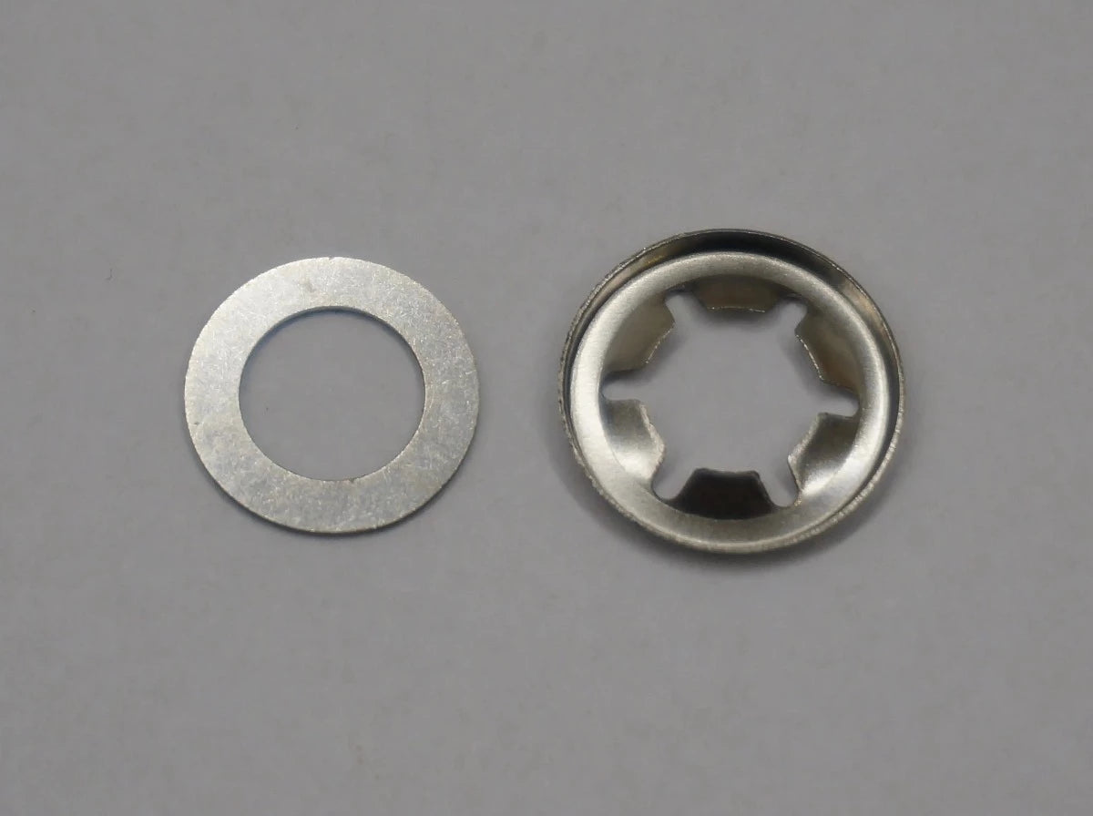 Starlock lock washer and plain washer in stainless steel 8mm