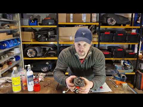 Repair video of wheel motor on Husqvarna Atomower 305 405X 415X and Gardena Sileno